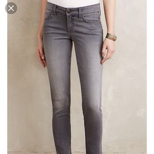 NWT Level 99 Lily Skinny Straight Jeans in Gray